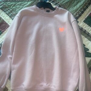 Pink Wild Fable Sweater with Heart Detail